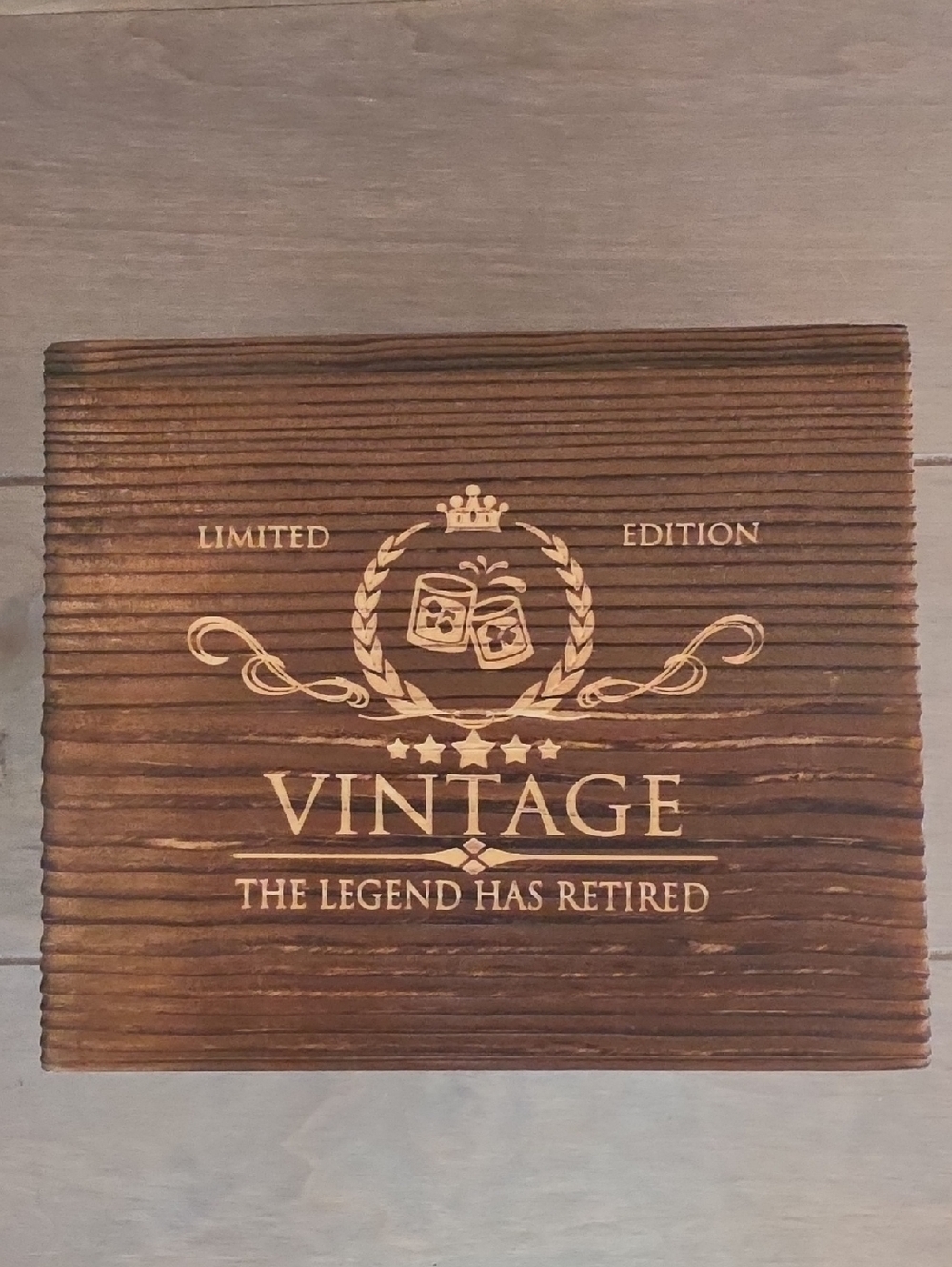 Limited Edition Vintage “The Legend Has Retired” Whiskey Glass Set